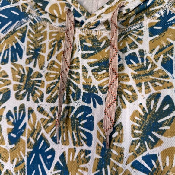 Howler Brothers Hoodie Mens Small Loggerhead Tropical Leaf Print Pullover UPF - Picture 5 of 12